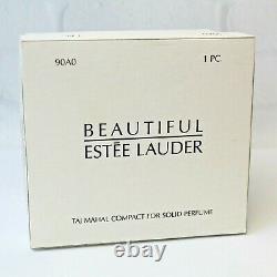 Estee Lauder 2003 Solid Perfume Compact Taj Mahal Both Boxes Beautiful
