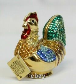 Estee Lauder 2004 Perfume Compact Bejeweled Rooster Judith Leiber MIBB Intuition