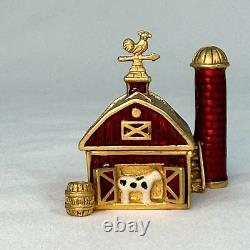 Estee Lauder 2004 Pleasures Perfume Little Red Barn Compact Solid Perfume A83