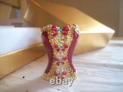 Estee Lauder 2004 Solid Perfume Compact Bustier Bust Mib Full Sparkly Gorgeous