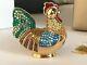 Estee Lauder 2004 Solid Perfume Compact Mibb Bejeweled Rooster By Judith Leiber