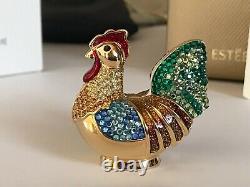 Estee Lauder 2004 Solid perfume compact MIBB BEJEWELED ROOSTER by JUDITH LEIBER