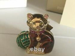 Estee Lauder 2004 Solid perfume compact MIBB CUDDLY KITTEN by JUDITH LEIBER