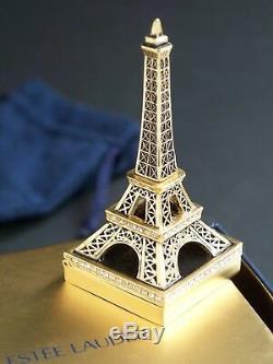 Estee Lauder 2006 Beyond Paradise Eiffel Tower Solid Perfume Compact Jewel