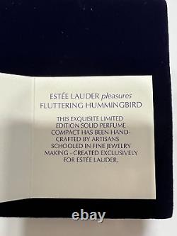Estee Lauder 2006 Full Mibb Solid Perfume Compact Fluttering Hummingbird
