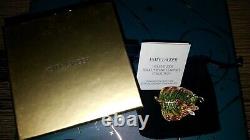 Estee Lauder 2009 White Linen Crystal Perfume Compact New Dragonfly Solid Leaf