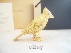Estee Lauder 2010 Pleasures Solid Perfume Compact Golden Bird Mint In Box