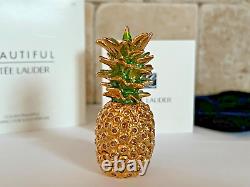Estee Lauder 2015 Beautiful Solid Perfume Compact Golden Pineapple Mib Sparkly