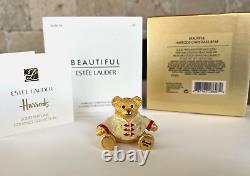 Estee Lauder 2016 Harrods Christmas Bear Solid Perfume Compact Mib Beautiful