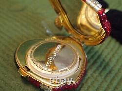 Estee Lauder Apple Shaped Jeweled Powder Compact Brand New free shipping