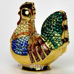 Estee Lauder BEJEWELED ROOSTER Solid Perfume Compact 2004 by Judith Leiber