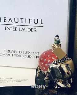 Estee Lauder Beautiful Bejeweled Elephant Perfume Compact Full