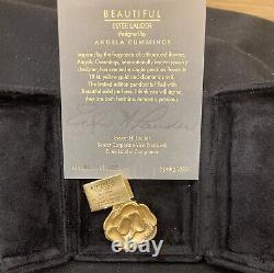 Estee Lauder Beautiful Compact Angela Cummings 18K Gold Diamonds Autographed
