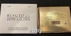 Estee Lauder Beautiful Compact Angela Cummings 18K Gold Diamonds Autographed
