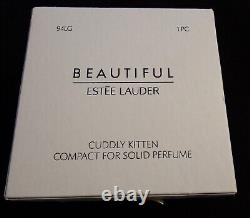 Estee Lauder Beautiful Cuddly Kitten Compact for Solid Perfume NEW