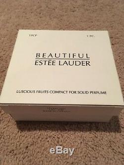 Estee Lauder Beautiful Lucious Fruits Gemstone Solid Perfume NIB RARE 2003
