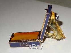 Estee Lauder Beautiful Princess Pump Solid Perfume Compact 2001 Stuart Weitzman