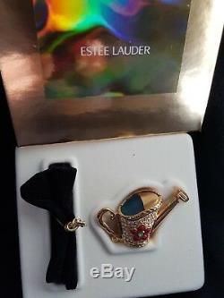 Estee Lauder Beautiful Watering Can Compact For Solid Perfume New