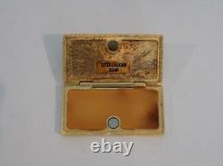 Estee Lauder Broadway Gold Tone Solid Perfume Collector Compact 2008