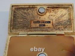 Estee Lauder Broadway Gold Tone Solid Perfume Collector Compact 2008