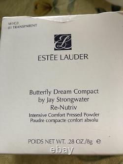 Estee Lauder Butterfly Dream Re-Nutriv Pressed Powder Compact by Jay Strongwater