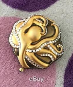 Estee Lauder Compact Octopus Gold Crystal Sea Stars Rare Htf