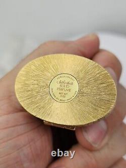 Estee Lauder Compact Vintage Cinnabar Solid Perfume Compact Ivory Series Imperia