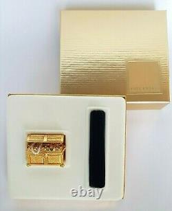 Estee Lauder Dazzling Gold TREASURE CHEST Solid Perfume Compact NIB 2001