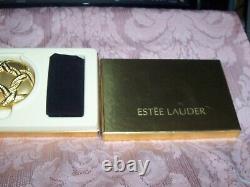 Estee Lauder Diamond Swirl Crystal Powder Compact Unused Rare! In Box