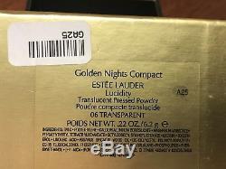 Estee Lauder Golden Nights Compact Lucidity 06 Transparent Pressed Powder NIB