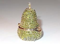 Estee Lauder Green Crystal Pear Solid Perfume Compact Beautiful 1996