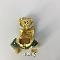 Estee Lauder Harrods Bear Perfume Compact Solid 1ST EDITION 2001 w Box