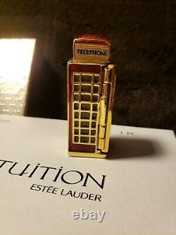 Estee Lauder Harrods London Telephone Booth Solid Perfume Compact Mibb