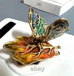 Estee Lauder Intuition 2003 Bejeweled Butterfly Compact J Strongwater signed