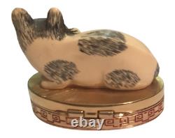 Estee Lauder Ivory Series Cinnabar Content Cat Compact 1983 EMPTY