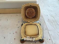 Estee Lauder Jay Strongwater Compact 02 Bejeweled Crown Mint In Both Boxes