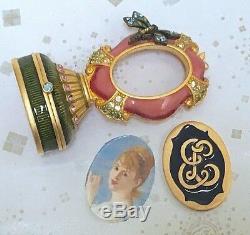 Estee Lauder Jay Strongwater Framed Memories Photo Frame Solid Perfume Compact
