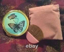 Estee Lauder Jeweled Butterfly COMPACT BOX PINK SHIMMER POWDER BLUSH MAKEUP RARE