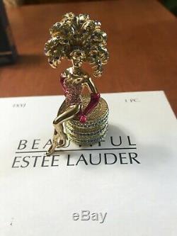 Estee Lauder Jeweled Showgirl Solid Perfume Compact Wow