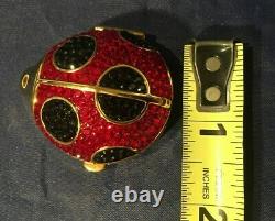 Estee Lauder LADY BEETLE BUG Lucidity Pressed Powder Compact with Pouch and Box