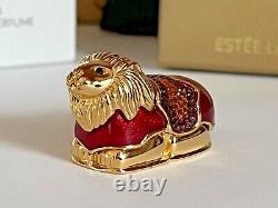 Estee Lauder LEGENDARY LION PERFUME COMPACT MINT IN BOXES JUDITH LEIBER 2004