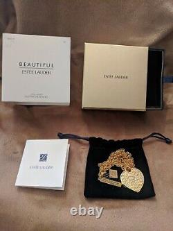 Estee Lauder LOVE LOCKET 2017 Solid Perfume Necklace with Box