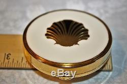 Estee Lauder Limited Edition Golden Shell Shimmer Powder Collectors Compact Rare