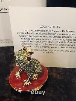 Estee Lauder Loving Frog Pleasures Perfume Compact Full