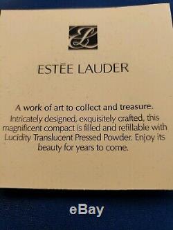 Estee Lauder Lucidity Crystal Flower Harmony Flower Compact Pressed Powder Mibb