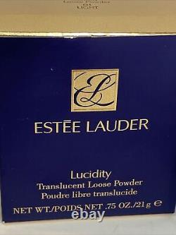 Estee Lauder Lucidity Translucent Loose Powder 01-Light Intensity 1 VTG. 75oz
