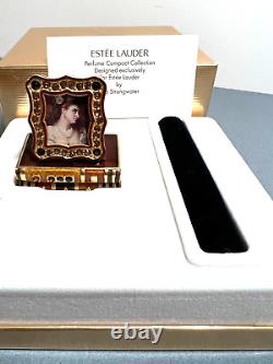 Estee Lauder Mint 2002 Romantic Edition, Solid Perfume Compact SIGNED