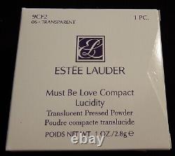Estee Lauder Must Be Love Hearts Compact Lucidity Translucent Powder NEW