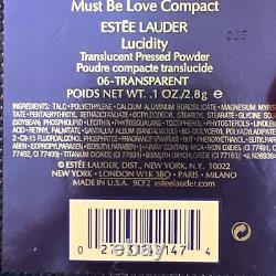 Estee Lauder Must Be Love Hearts Compact Lucidity Translucent Powder NIB