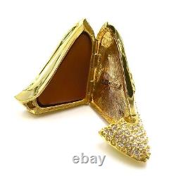 Estee Lauder New Old Stock Autographed Bob Conte Compact Knowing Glass Slipper